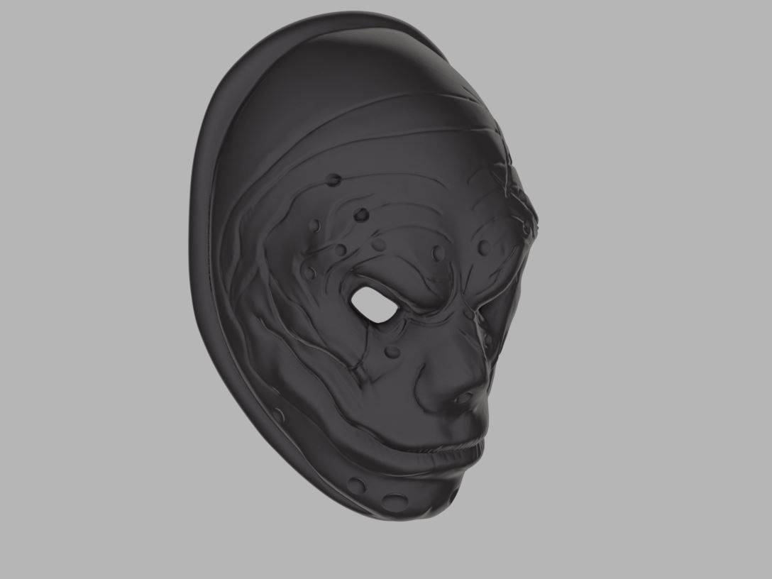 Sokol mask for face from PayDay 2 3D print model_1