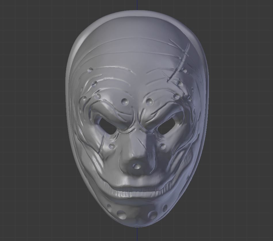 Sokol mask for face from PayDay 2 3D print model_12