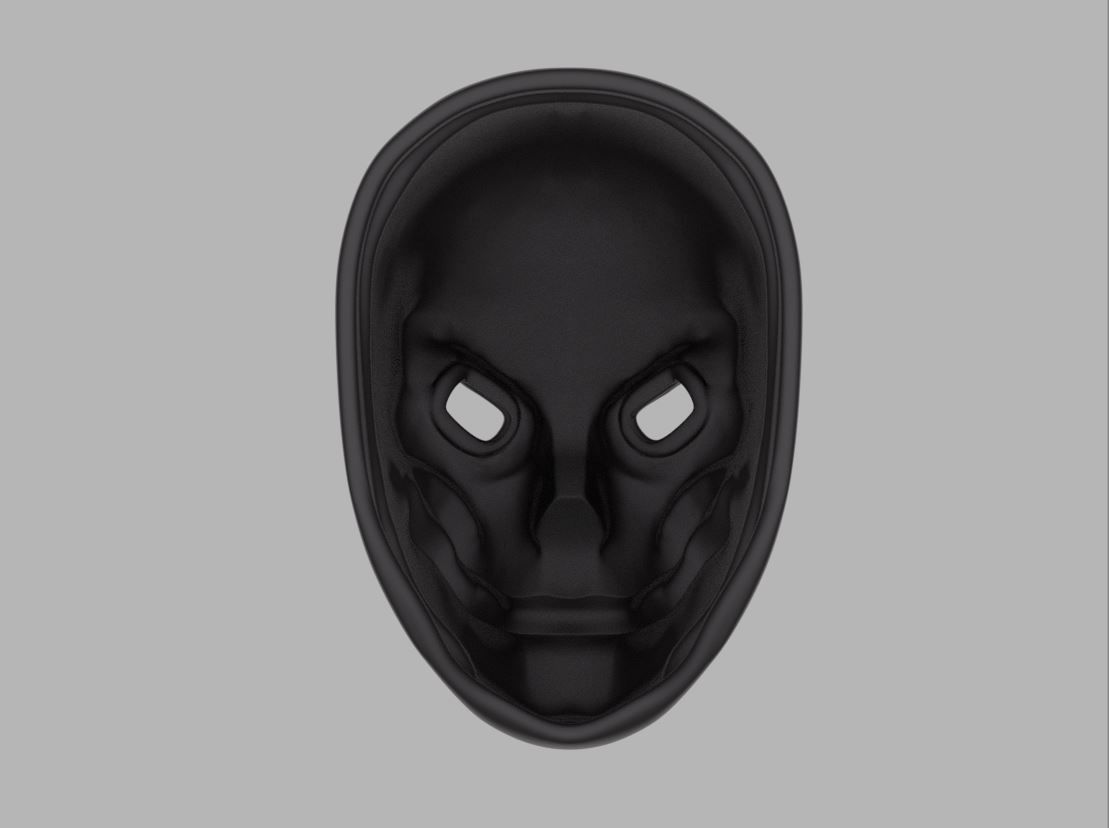 Sokol mask for face from PayDay 2 3D print model_7