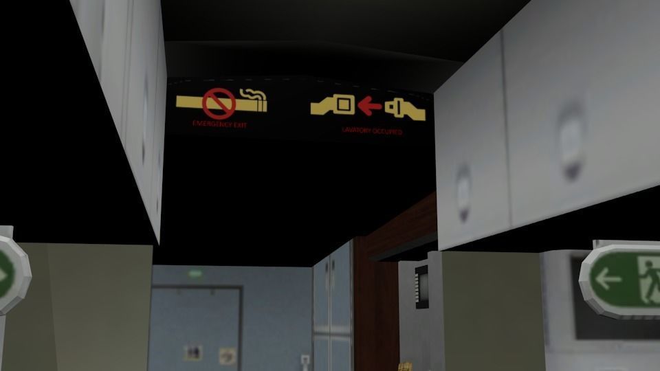 Embraer E170 Low-poly 3D model_5