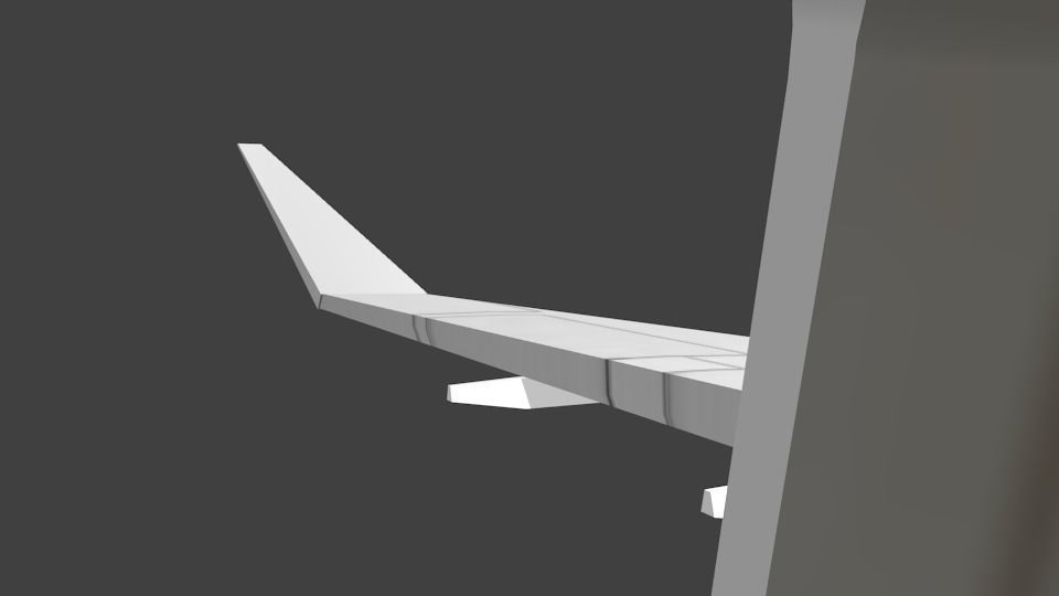Embraer E170 Low-poly 3D model_4