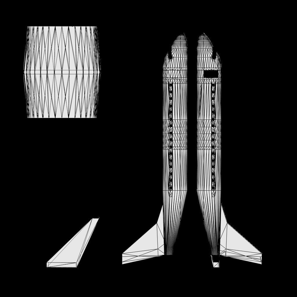 Embraer E170 Low-poly 3D model_7