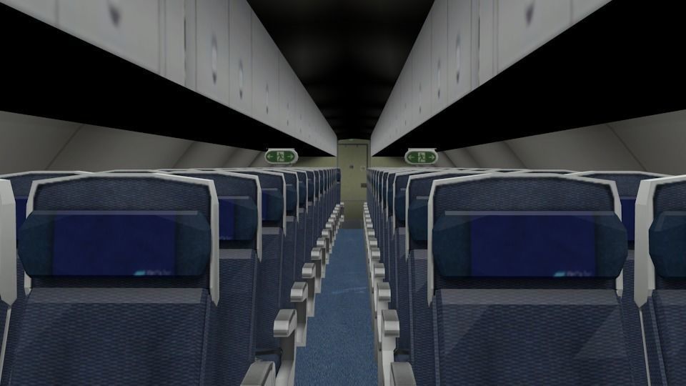 Embraer E170 Low-poly 3D model_2