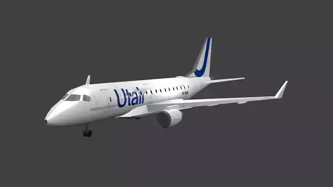 Embraer E170 Low-poly 3D model