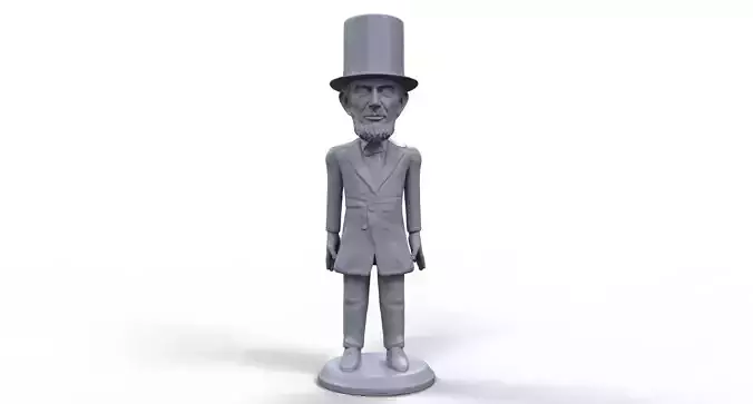 Abraham Lincoln stylized 3D printable miniature high quality 3D print model