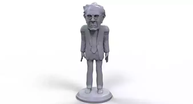 Bernie Sanders stylized high quality 3D printable miniature 3D print model