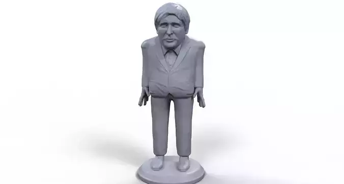 Boris Johnson stylized high quality 3D printable miniature 3D print model