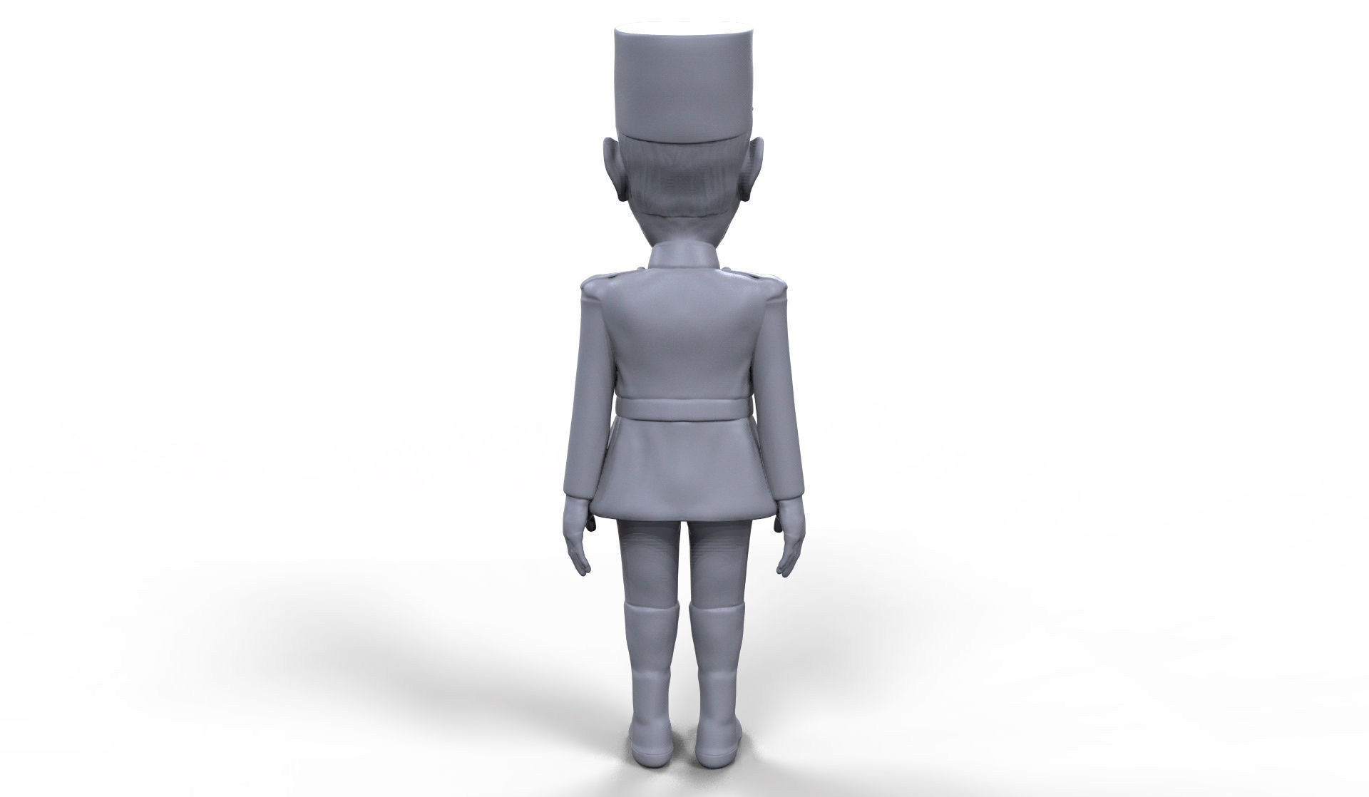 Charles De Gaulle stylized high quality 3D printable miniature 3D print model_6