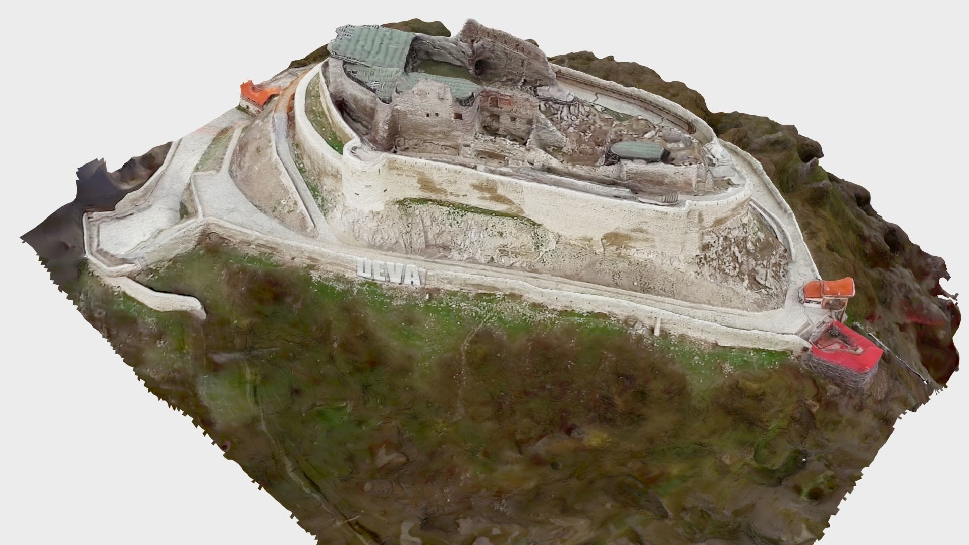Deva Castle Romania  Free 3D model_2