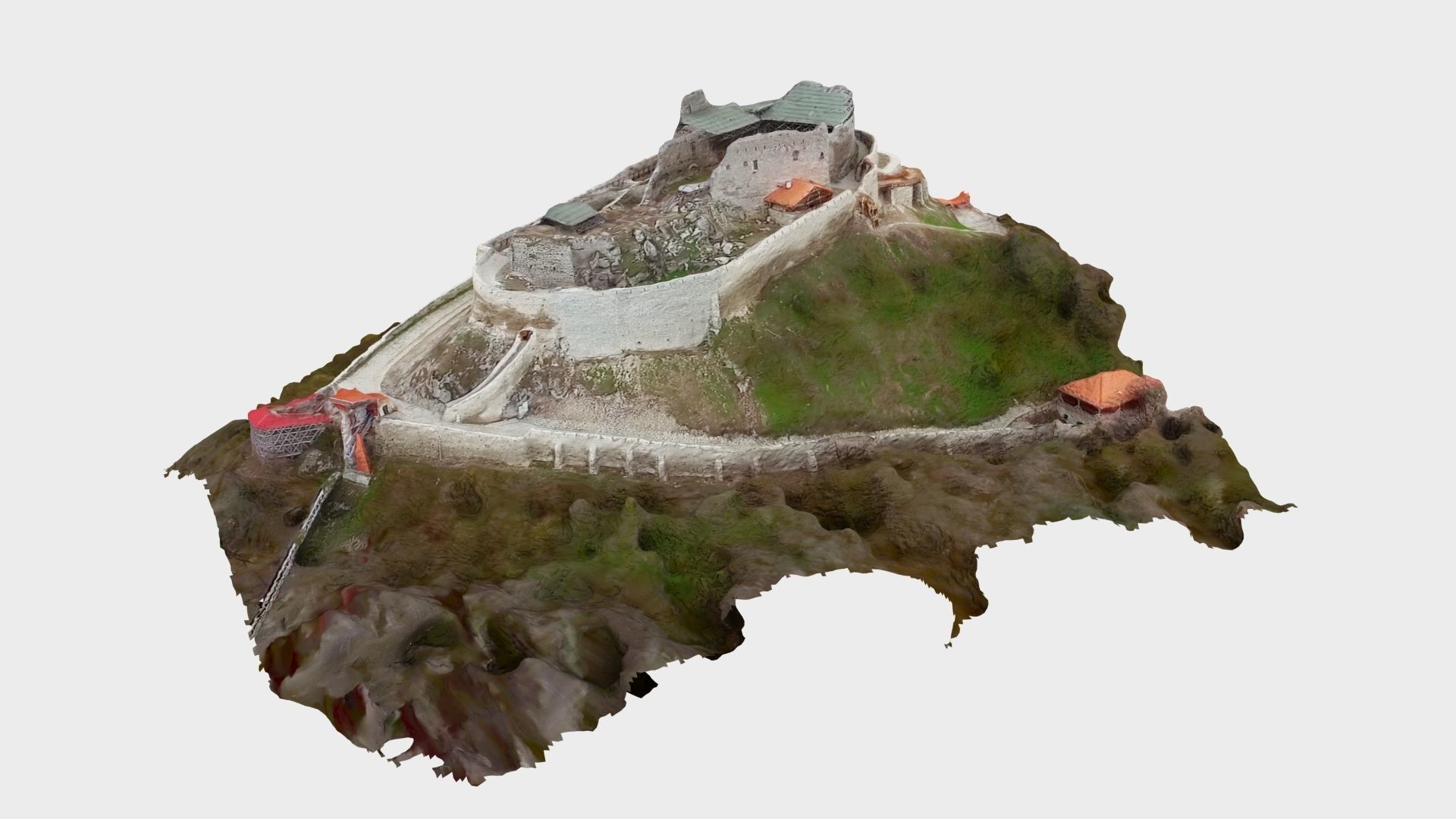 Deva Castle Romania  Free 3D model_1