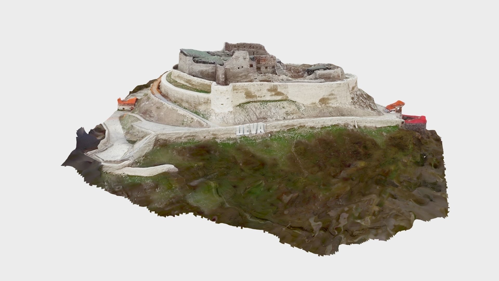 Deva Castle Romania  Free 3D model_0