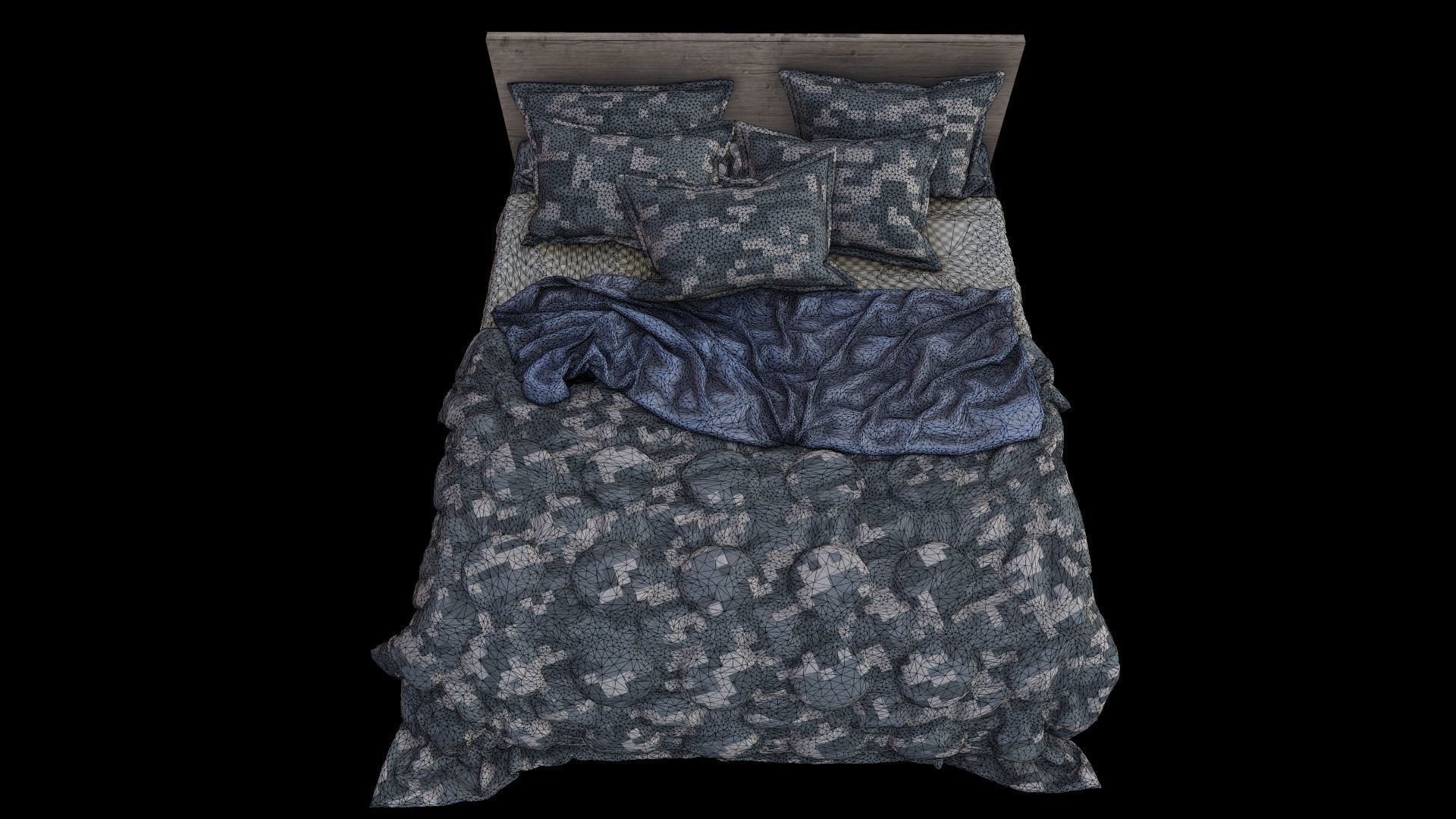 PBR Beds - 5 Pieces 3D model_18