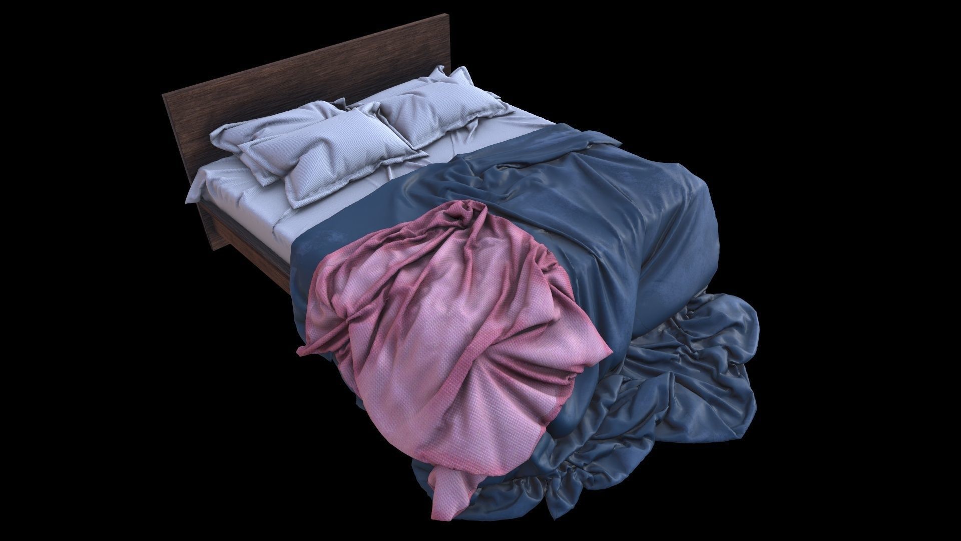PBR Beds - 5 Pieces 3D model_19