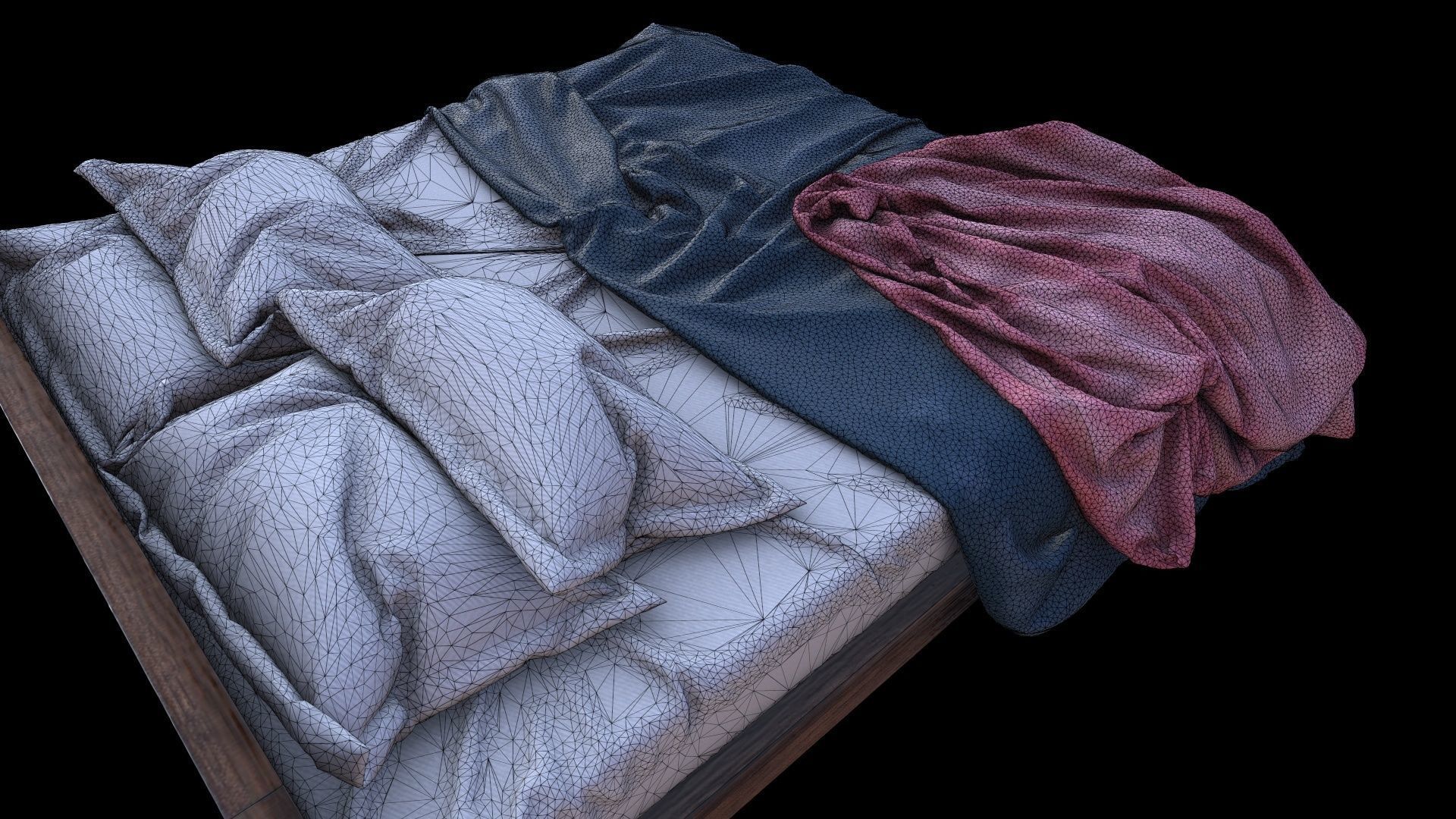 PBR Beds - 5 Pieces 3D model_24
