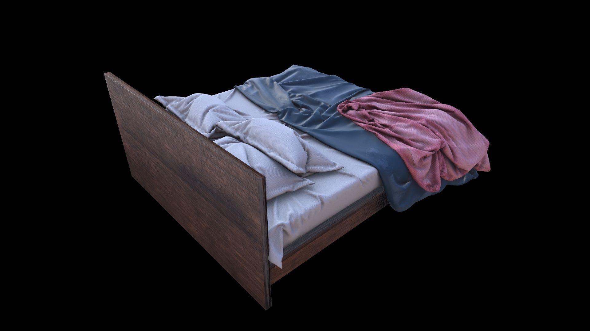 PBR Beds - 5 Pieces 3D model_22