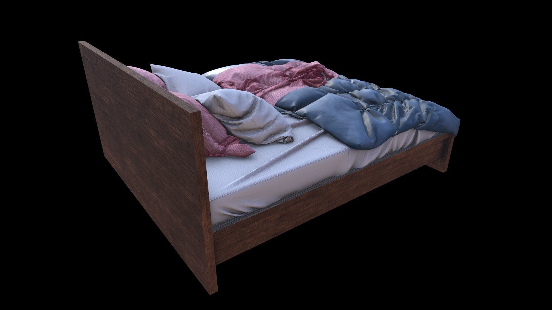 PBR Beds - 5 Pieces 3D model_10