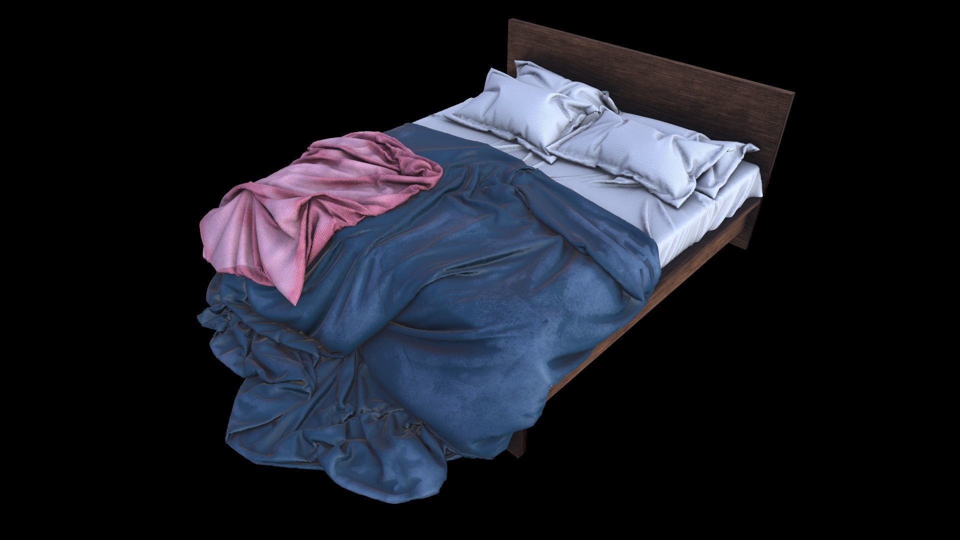 PBR Beds - 5 Pieces 3D model_20