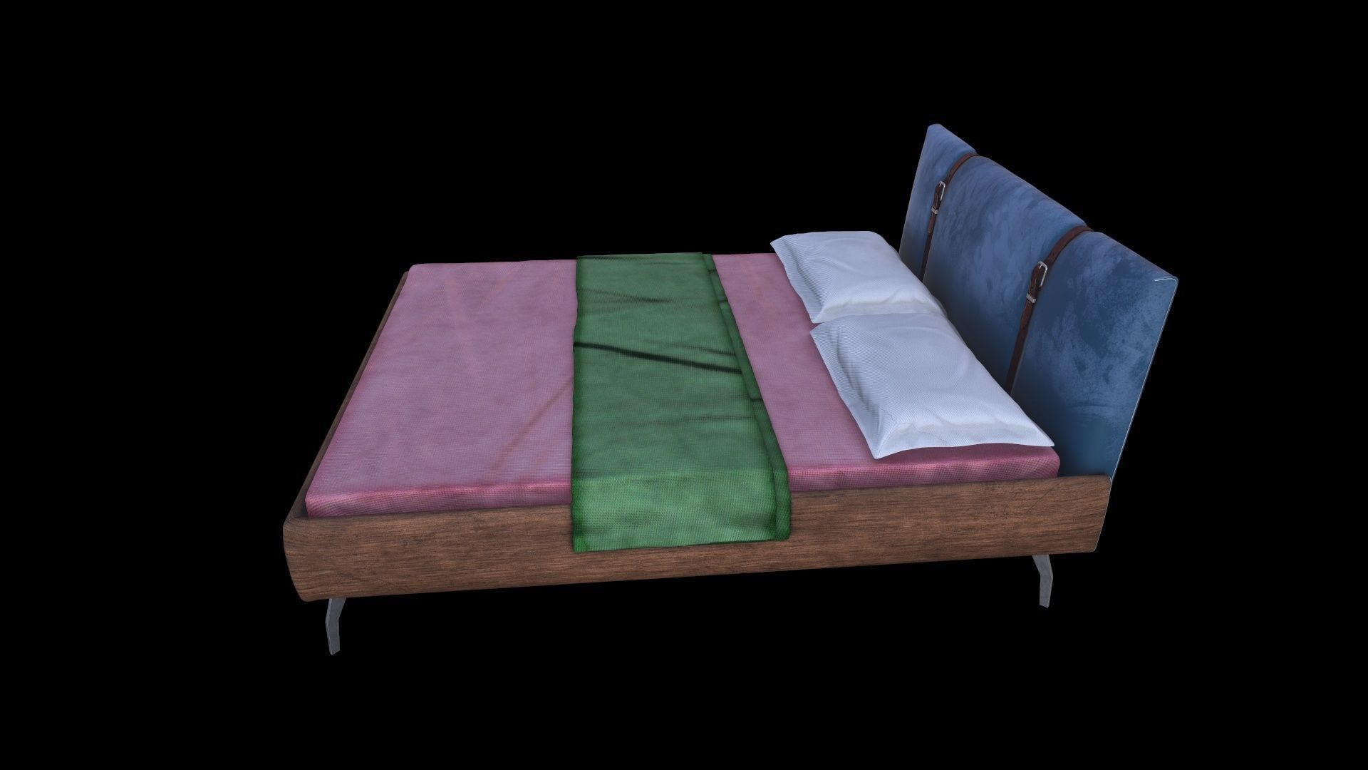 PBR Beds - 5 Pieces 3D model_26