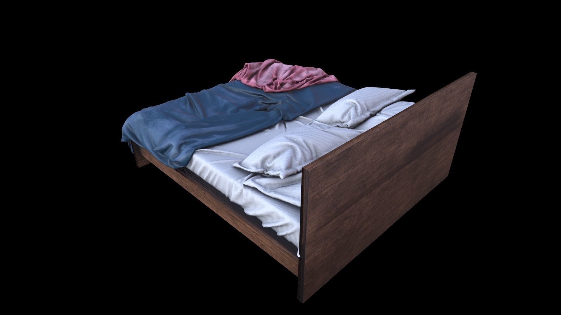 PBR Beds - 5 Pieces 3D model_21