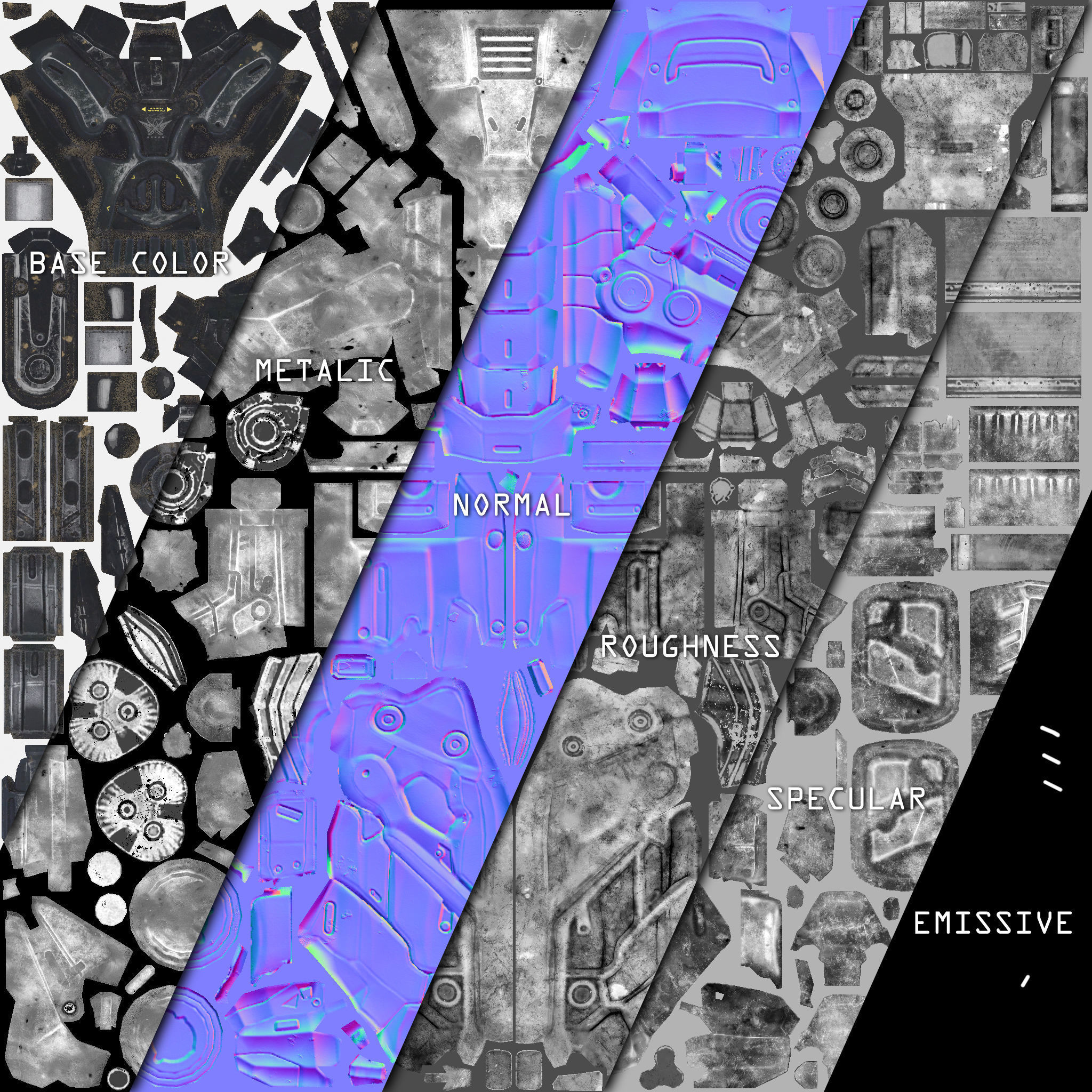 SCIFI - RECON SOLDIER Low-poly 3D model_12