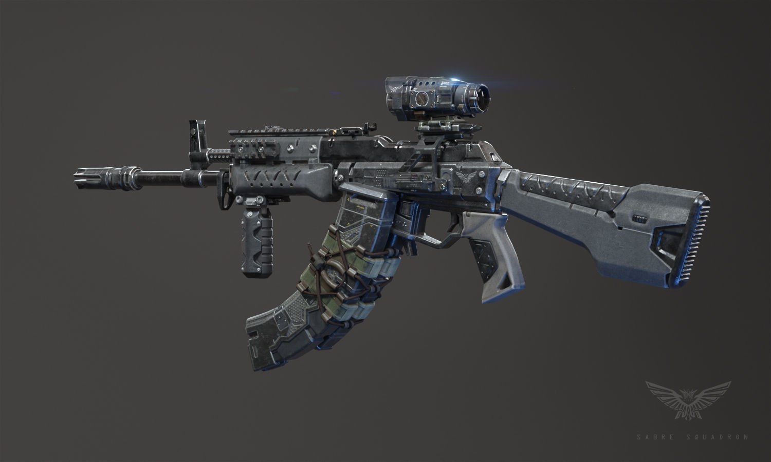 SCIFI - RECON SOLDIER Low-poly 3D model_4