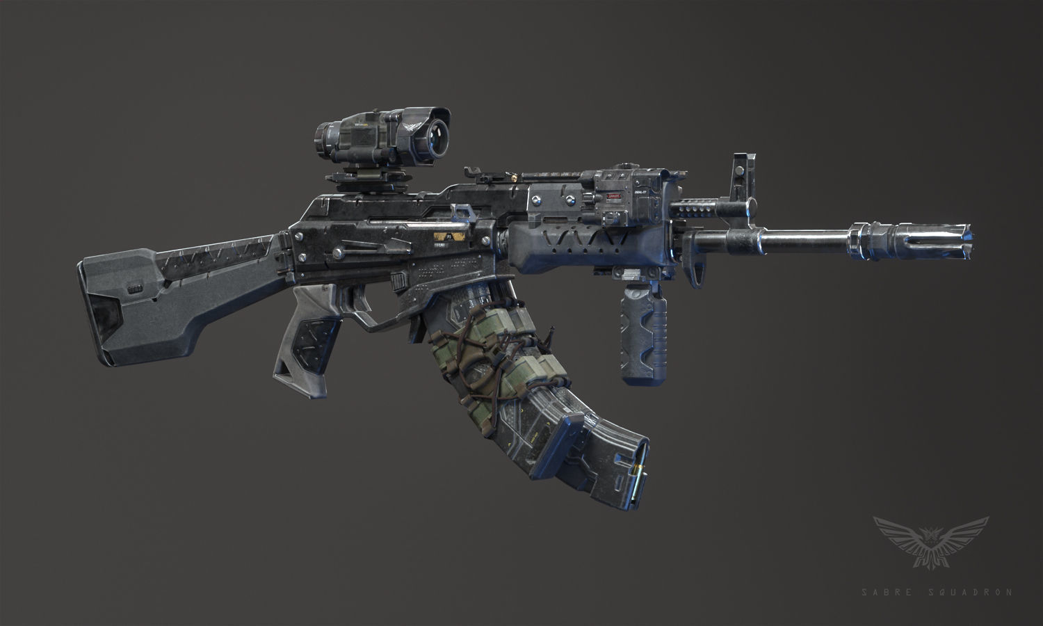 SCIFI - RECON SOLDIER Low-poly 3D model_5