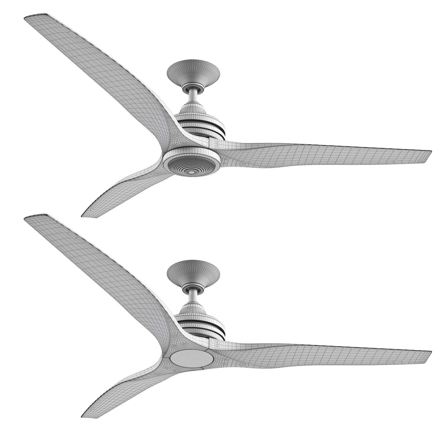 Spitfire ceiling fan 3D model_1
