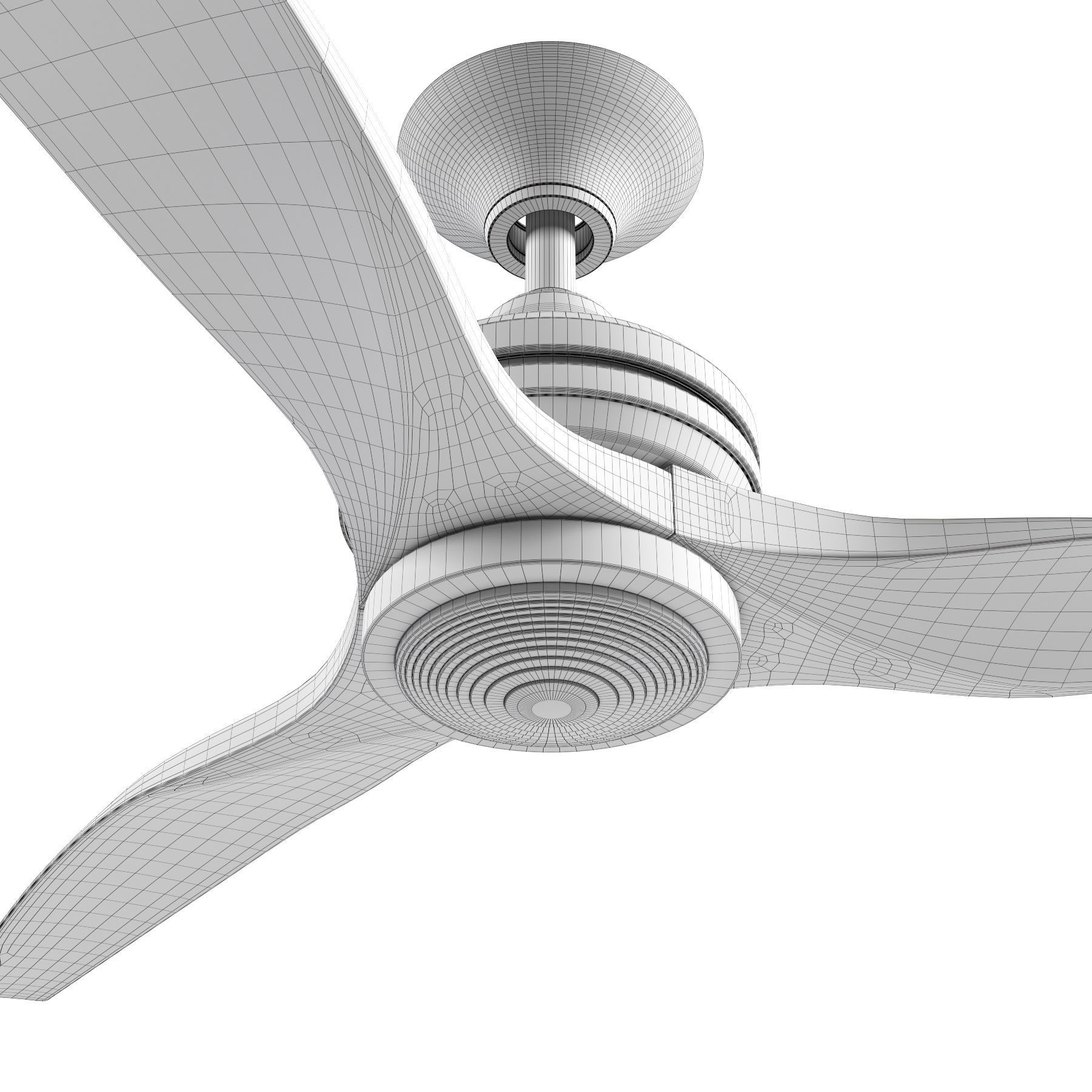 Spitfire ceiling fan 3D model_3
