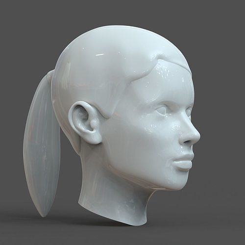 CAD-friendly young woman Head Model F3P1D0V1head 3D model 3D model