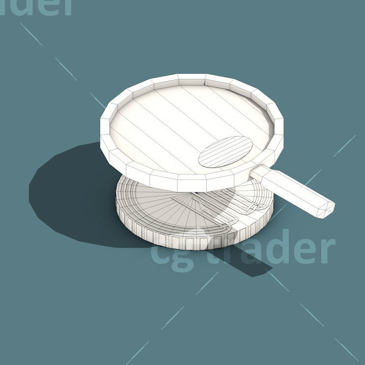 Low Poly Cryptocurrency Blockchain Pack 02 Low-poly 3D model_31