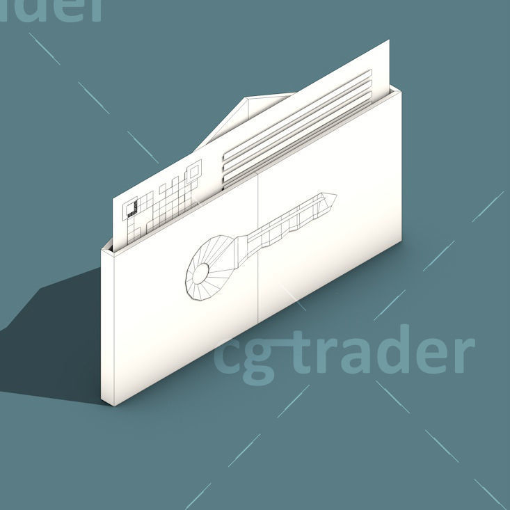 Low Poly Cryptocurrency Blockchain Pack 02 Low-poly 3D model_23