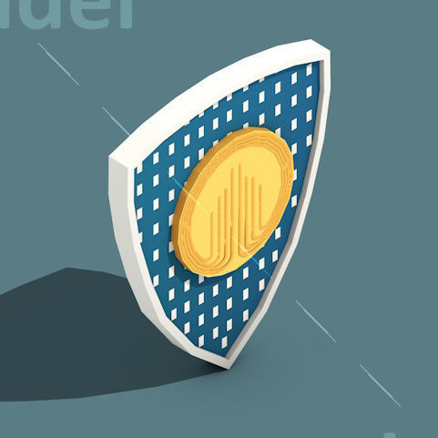 Low Poly Cryptocurrency Blockchain Pack 02 Low-poly 3D model_19