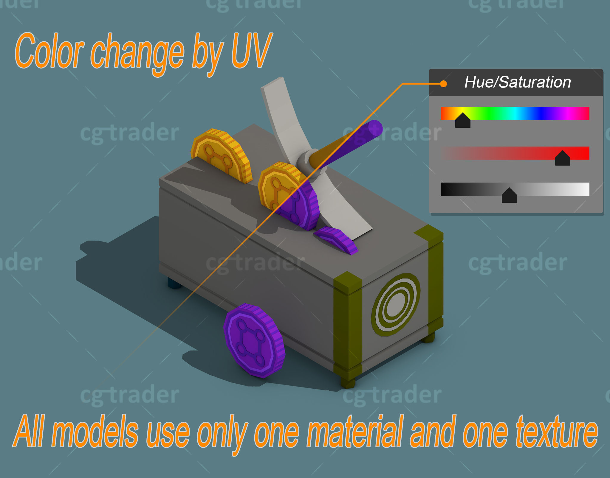 Low Poly Cryptocurrency Blockchain Pack 02 Low-poly 3D model_1