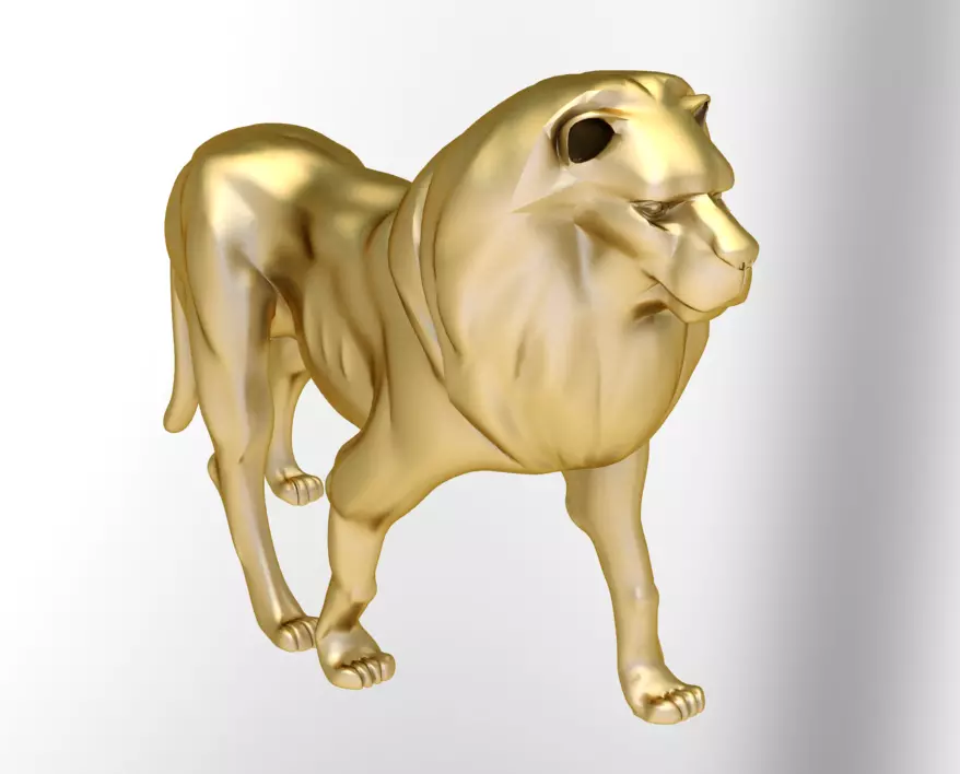 lion jewelry Free 3D print model