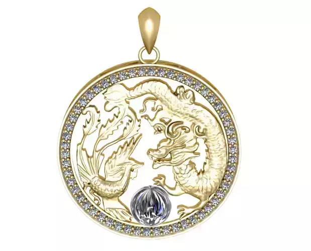 dragon pendant jewelry diamond
