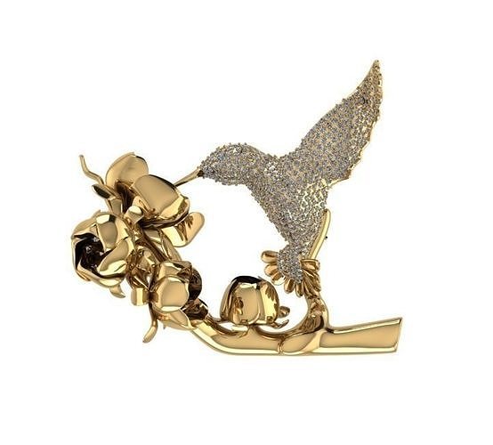 bird jewelry 3D print model