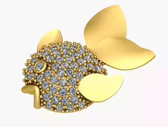 fish jewelry diamond