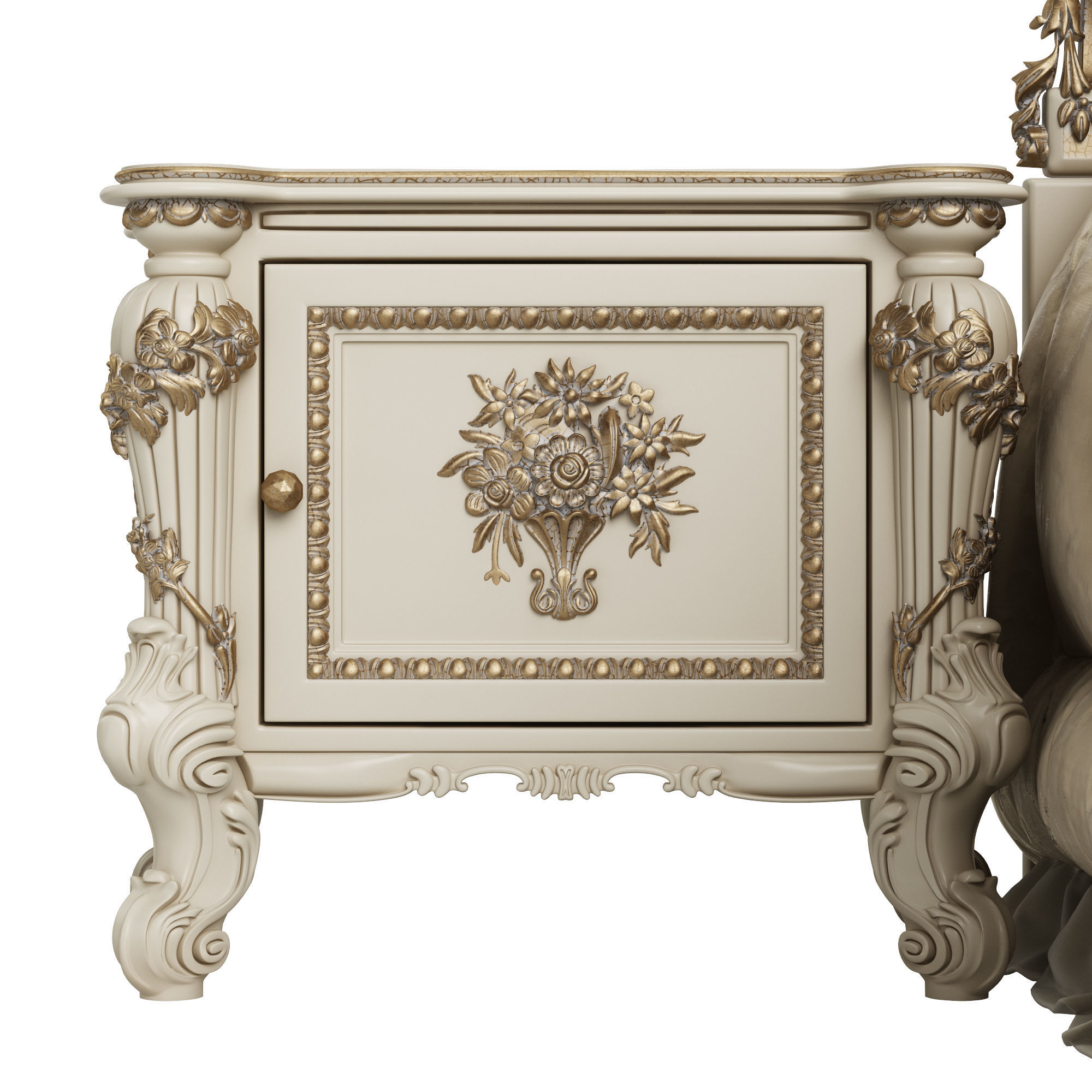 Asnaghi Muss Bed 3D model_4