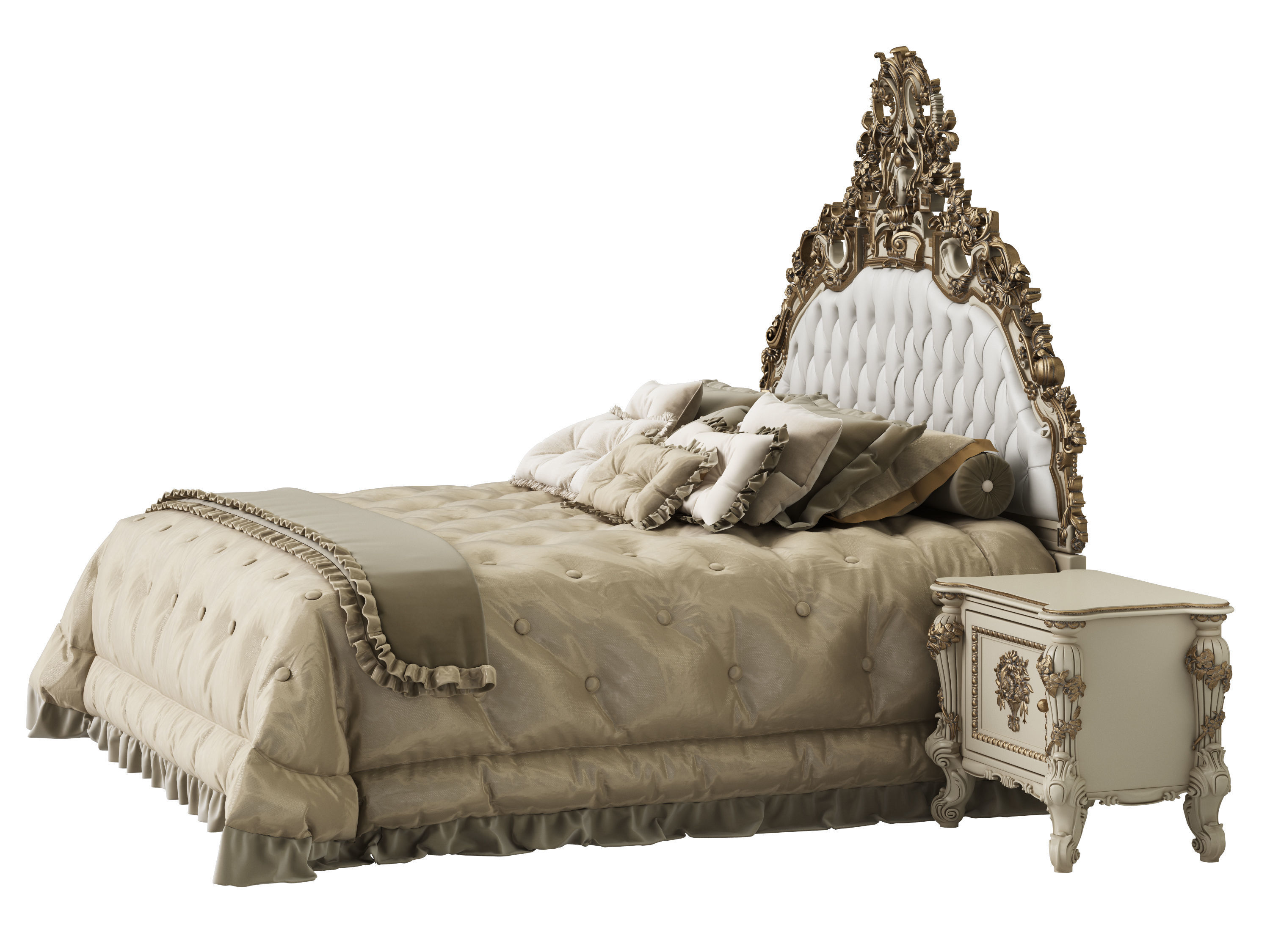 Asnaghi Muss Bed 3D model_2