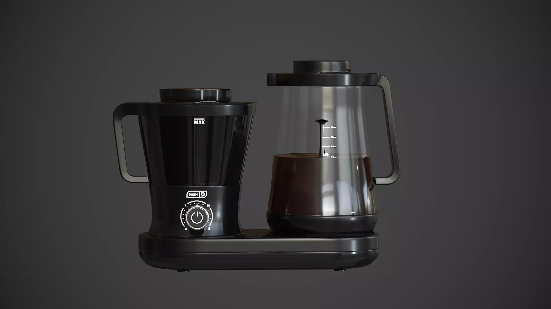 Dash Rapid Coffe maker Low-poly 3D model_0