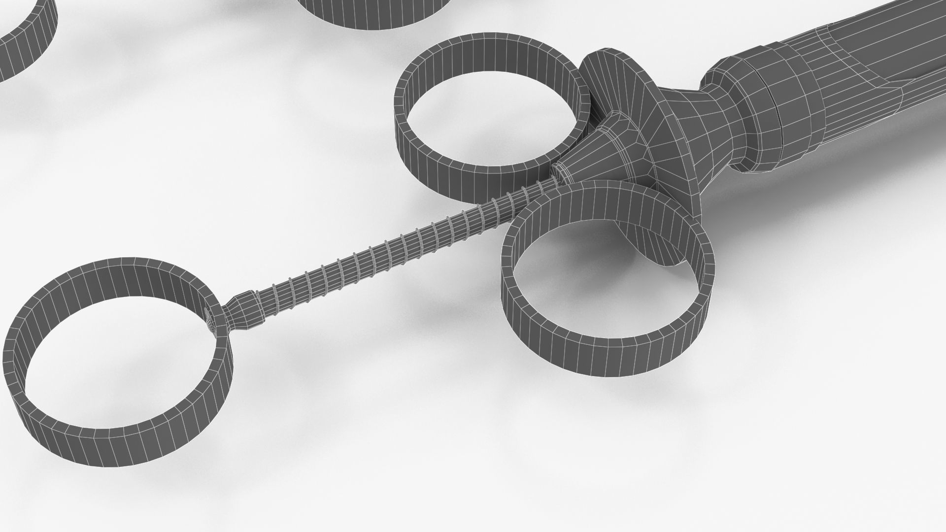 syringe two syringes Low-poly 3D model_12