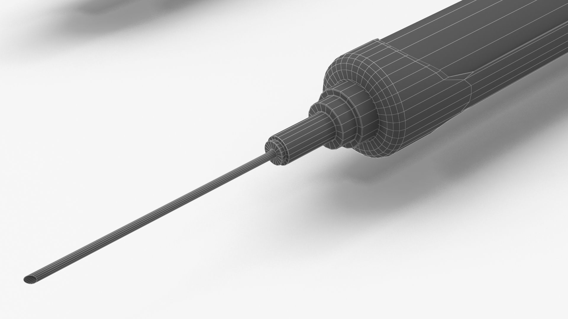 syringe two syringes Low-poly 3D model_13
