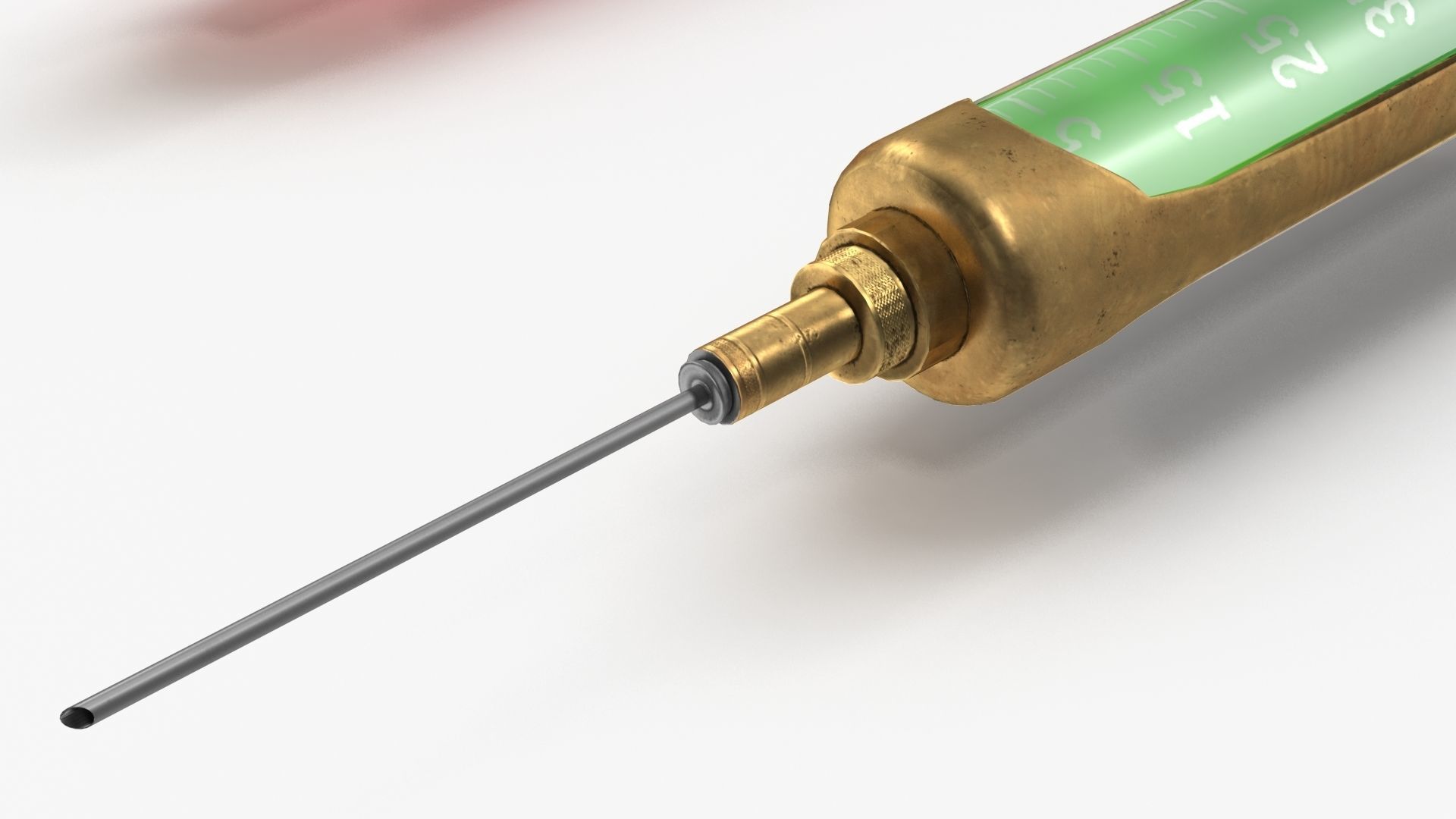 syringe two syringes Low-poly 3D model_6