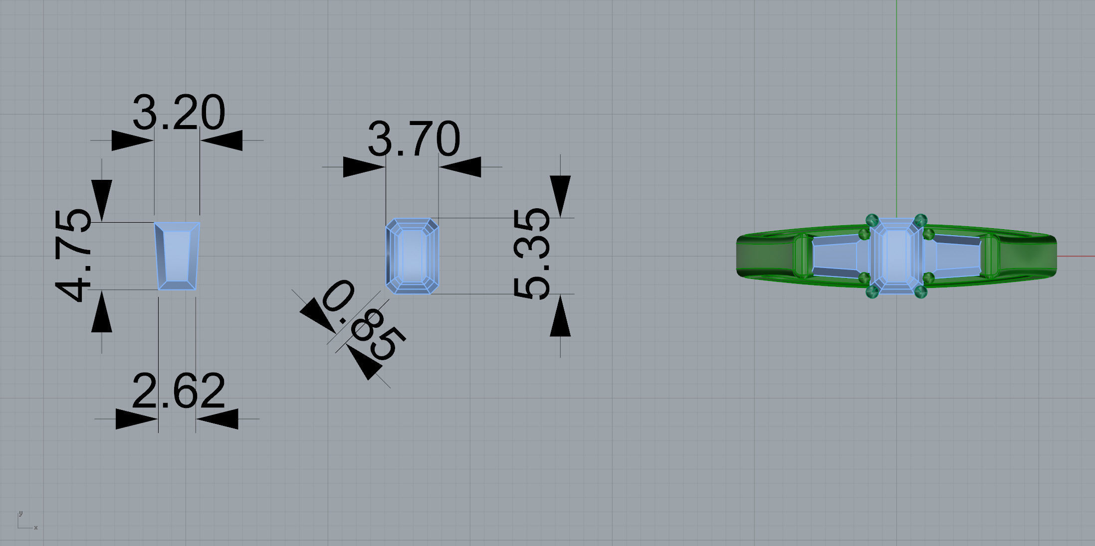 Gold N615 3D print model_5