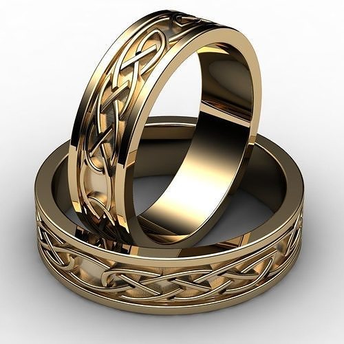 wedding rings  3D print model