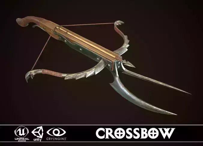 Crossbow Low-poly 3D model