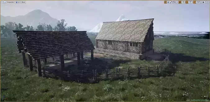 Medieval Farm Workshop House
