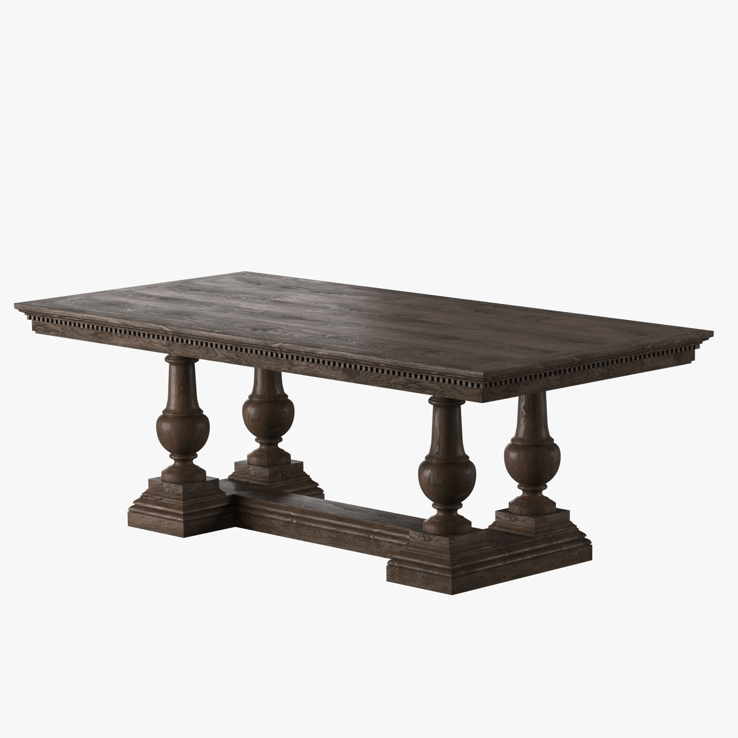 ST JAMES RECTANGULAR EXTENSION DINING TABLE 3D model_6