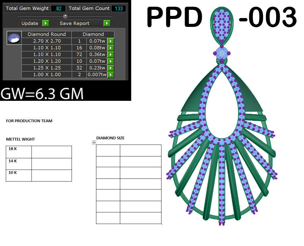 Women pendant 3dm render detail 3D print model 3D print model_6