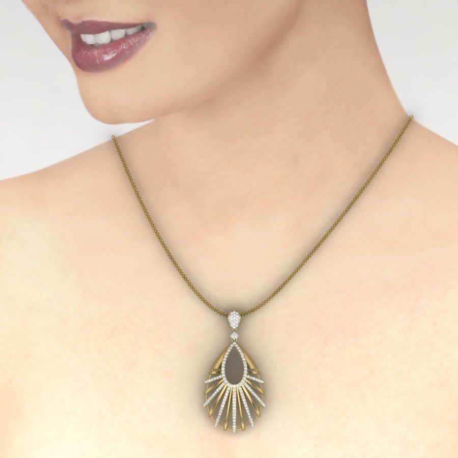 Women pendant 3dm render detail 3D print model 3D print model_1